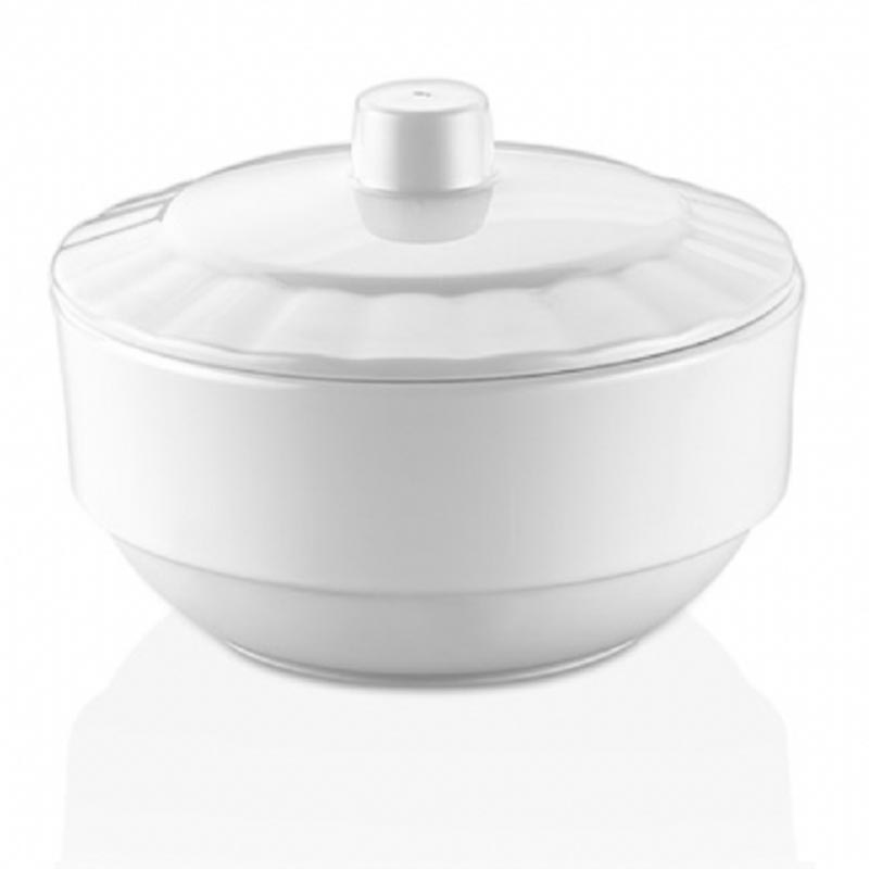 GastroPlast GP-JS12 Polikarbon Kapaklı Şekerlik, 12 cm, kapak ve servis örtüsü