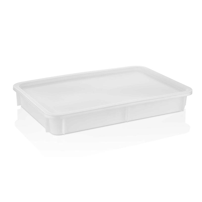 GastroPlast GPH-100/2 Polietilen Pizza Hamur Teknesi, 300x400x100 mm, Beyaz, servis tepsisi