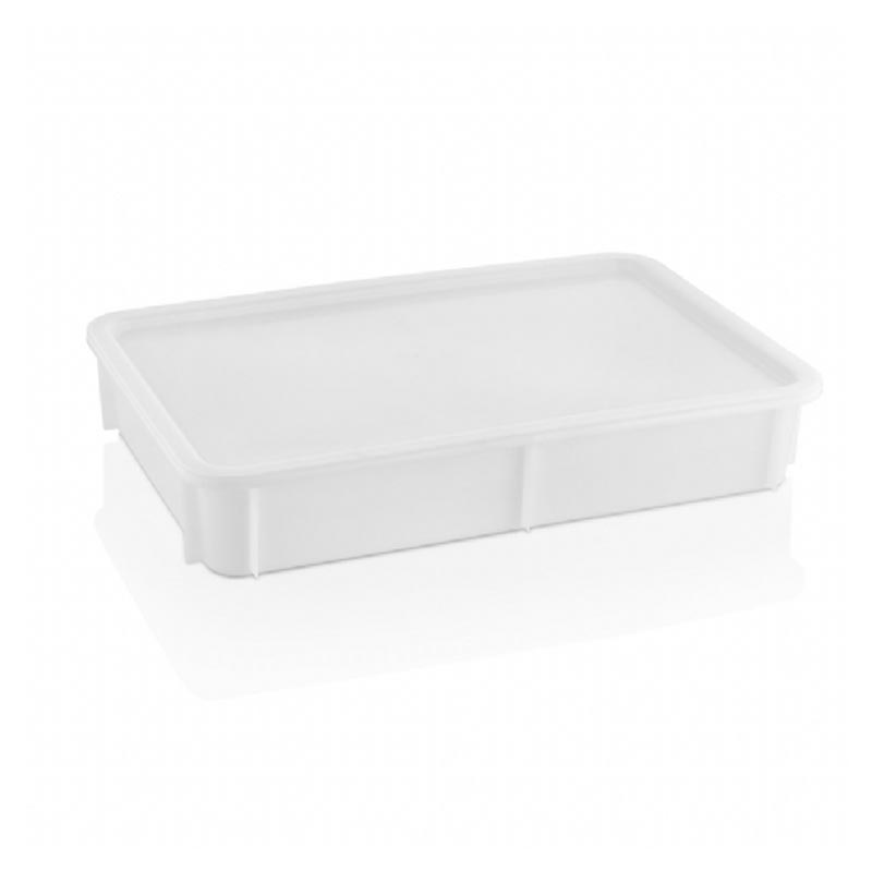 GastroPlast GPH-75/2 Polipropilen Pizza Hamur Teknesi, 300x400x75 mm, Beyaz, servis tepsisi
