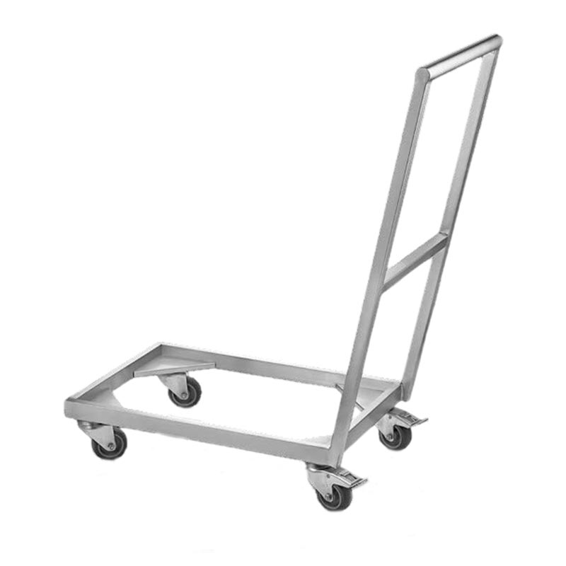 GastroPlast GPHTR-02 Açık Taban Pizza Hamur Teknesi Taşıma Arabası, 600x400 mm, servis tepsisi