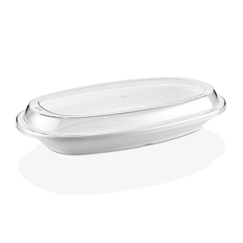 GastroPlast GPL-K34 Polikarbon Kayık Tabak Kapağı, 34 cm, profesyonel servis ürünü