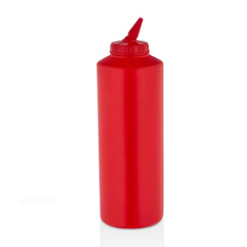 GastroPlast GPS-1000 Ayarlı Uçlu Fişek Sosluk, 1000 ml, Kırmızı, masaüstü servis aksesuarı