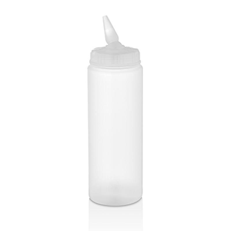 GastroPlast GPS-250 Ayarlı Uçlu Fişek Sosluk, 250 ml, Şeffaf, masaüstü servis aksesuarı