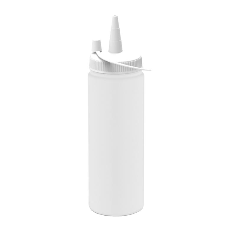 GastroPlast GPSC-250 Kapaklı Fişek Sosluk, 250 ml, Beyaz, kapak ve servis örtüsü