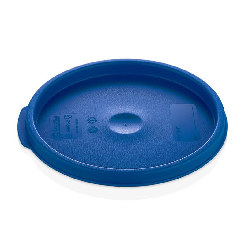 GastroPlast GRPL-2 Yuvarlak Saklama Kabı Kapağı, GRP-2/4 Uyumlu, Mavi, profesyonel servis ürünü