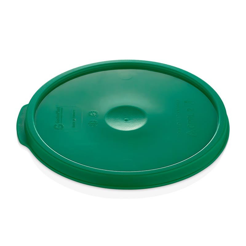 GastroPlast GRPL-2 Yuvarlak Saklama Kabı Kapağı, GRP-2/4 Uyumlu, Yeşil, profesyonel servis ürünü