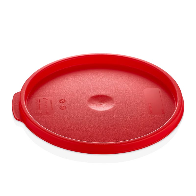 GastroPlast GRPL-6 Yuvarlak Saklama Kabı Kapağı, GRP-6/8 Uyumlu, Kırmızı, profesyonel servis ürünü