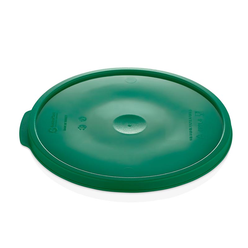 GastroPlast GRPL-6 Yuvarlak Saklama Kabı Kapağı, GRP-6/8 Uyumlu, Yeşil, profesyonel servis ürünü