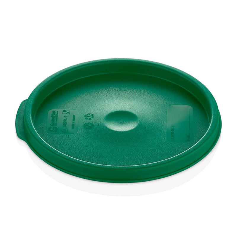 GastroPlast GRPPL-2 Yuvarlak Saklama Kabı Kapağı, GRPP-2/4 Uyumlu, Yeşil, profesyonel servis ürünü