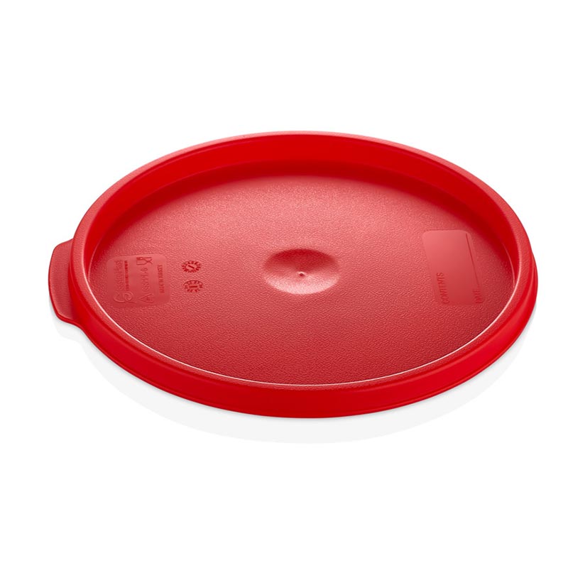 GastroPlast GRPPL-6 Yuvarlak Saklama Kabı Kapağı, GRPP-6/8 Uyumlu, Kırmızı, profesyonel servis ürünü