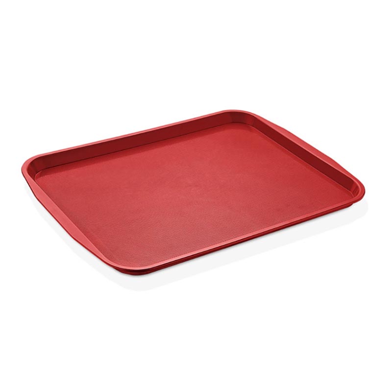 GastroPlast GT-3646 ABS Servis Tepsisi, 36x46 cm, Kırmızı, servis tepsisi