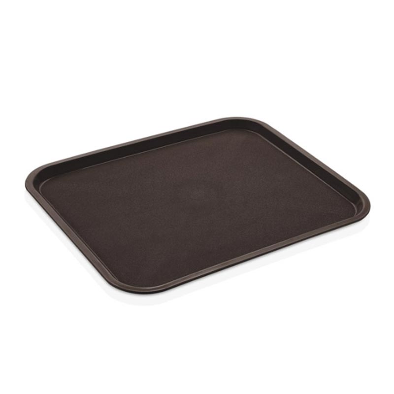 GastroPlast GTPP-2635 Polipropilen Servis Tepsisi, 26x35 cm, Kahverengi, servis tepsisi