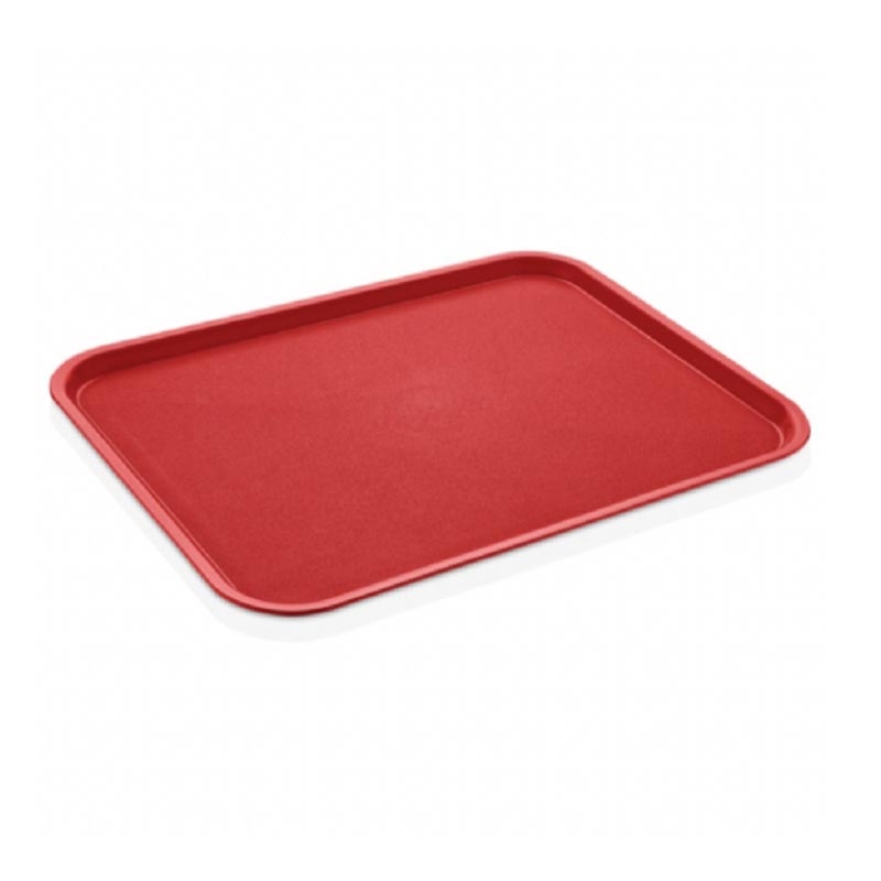 GastroPlast GTPP-3141 Polipropilen Servis Tepsisi, 31x41 cm, Kırmızı, servis tepsisi