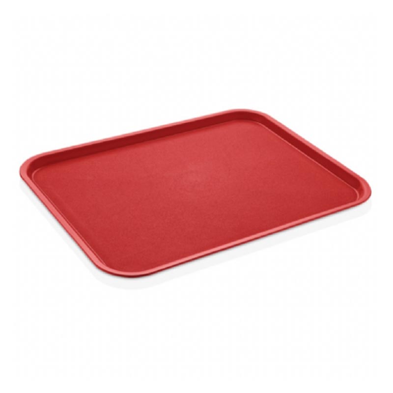 GastroPlast GTPP-3643 Polipropilen Servis Tepsisi, 36x43 cm, Kırmızı, servis tepsisi