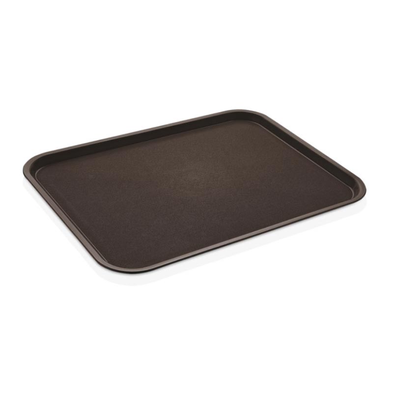 GastroPlast GTPP-3748 Polipropilen Servis Tepsisi, 37x48 cm, Kahverengi, servis tepsisi