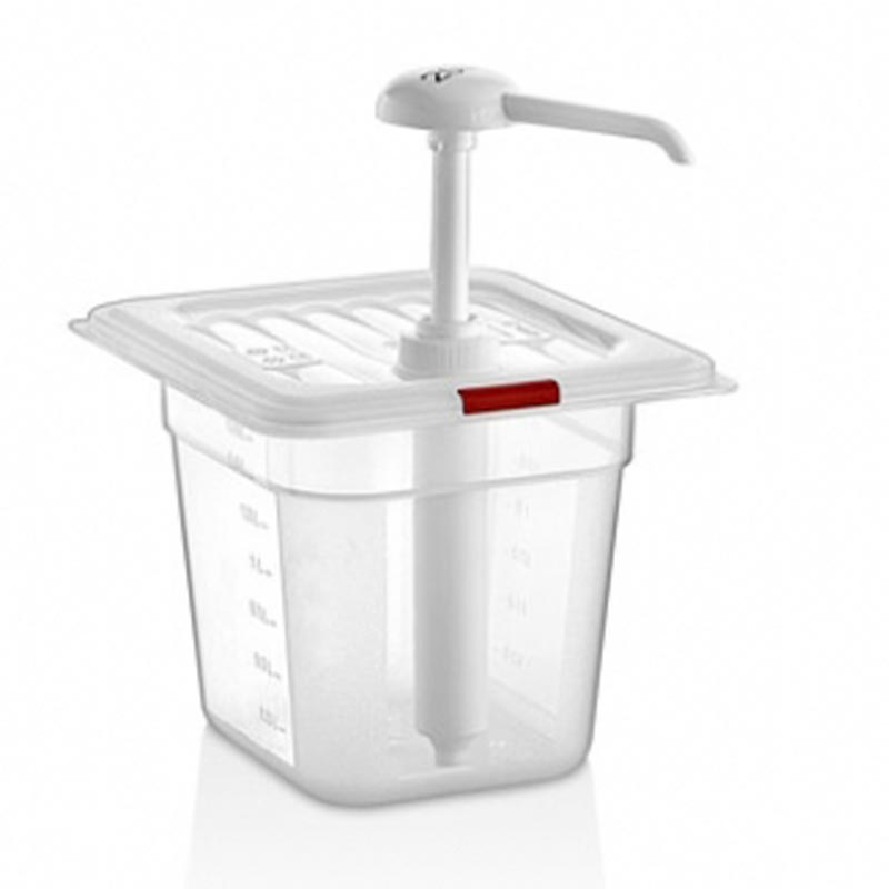 GastroPlast Plastik Ketçap Dispenseri, 2 L, Şeffaf, profesyonel servis ürünü