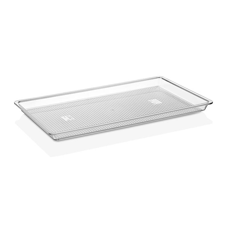GastroPlast Polikarbon Fanus Tepsisi, 20x26 cm, Şeffaf, servis tepsisi