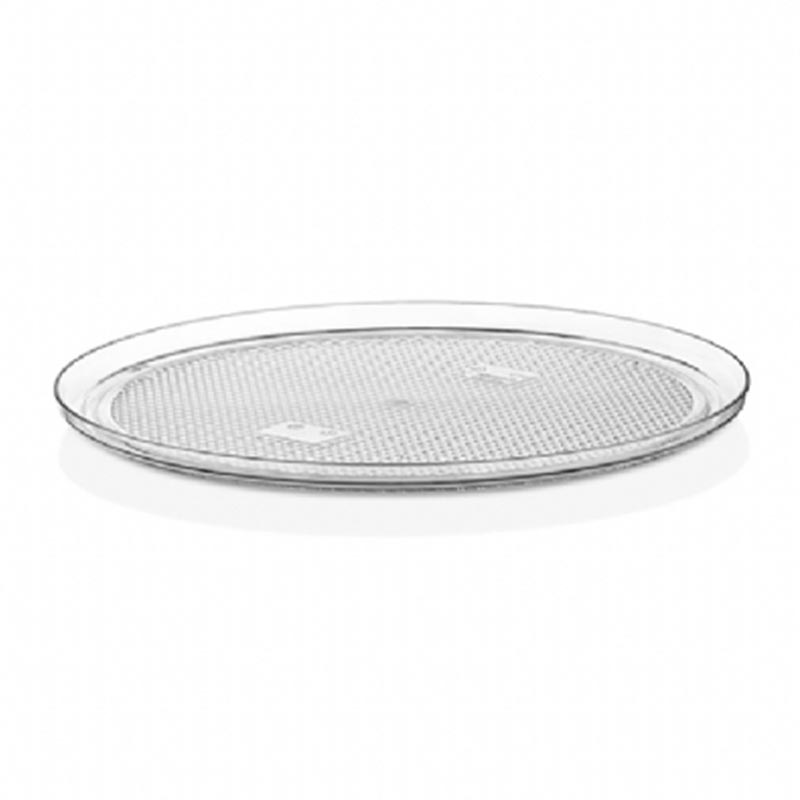 GastroPlast Yuvarlak Fanus Tepsisi, 35 cm, Şeffaf, servis tepsisi