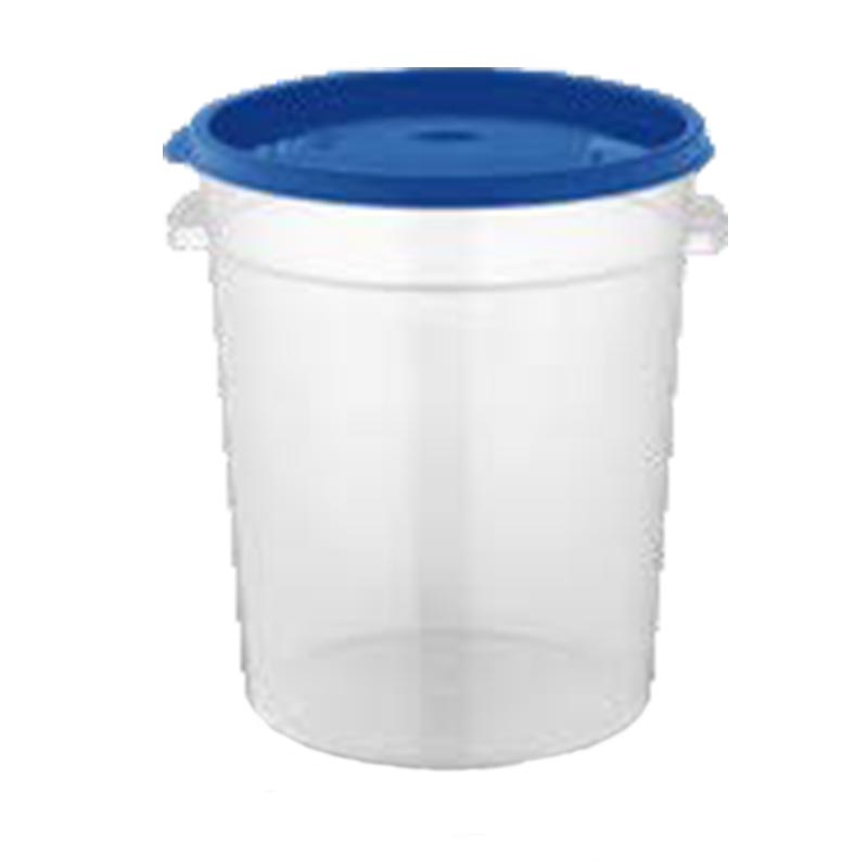 GastroPlast GRPP-8 Polipropilen Yuvarlak Saklama Kabı, 7.5 L, kapak ve servis örtüsü