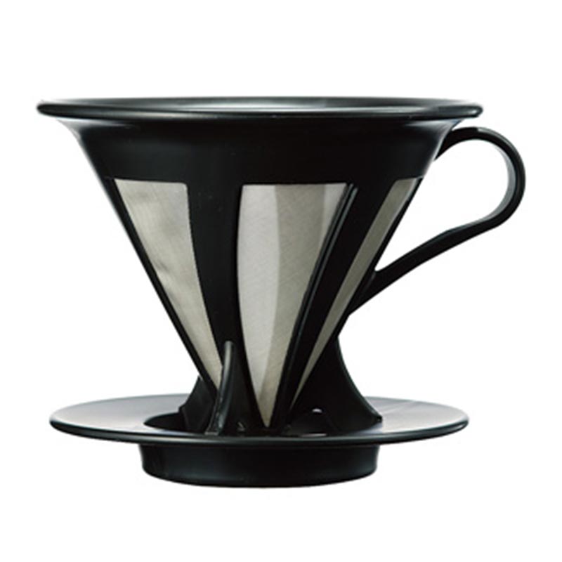 Hario CFOD-02B 02 Kendinden Filtreli Dripper, Siyah, V60 ve pour over dripper