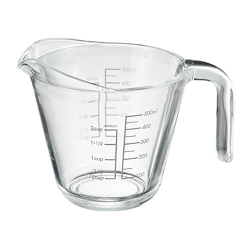 Hario MJP-500 Cam Ölçü Kabı, 500 ml, kahve aksesuarı