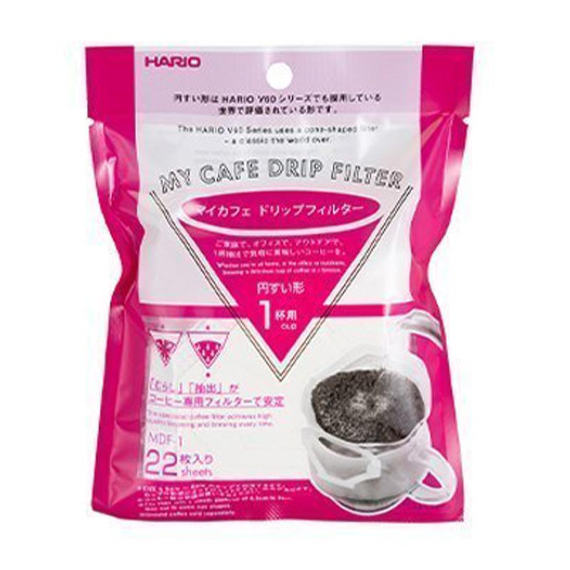 Hario MDF-1 My Cafe Dripper Filtresi, 22 Adet, V60 ve pour over dripper