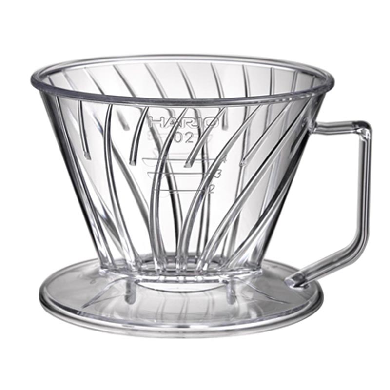 Hario PED-02-T Pegasus 02 Plastik Dripper, Şeffaf, V60 ve pour over dripper