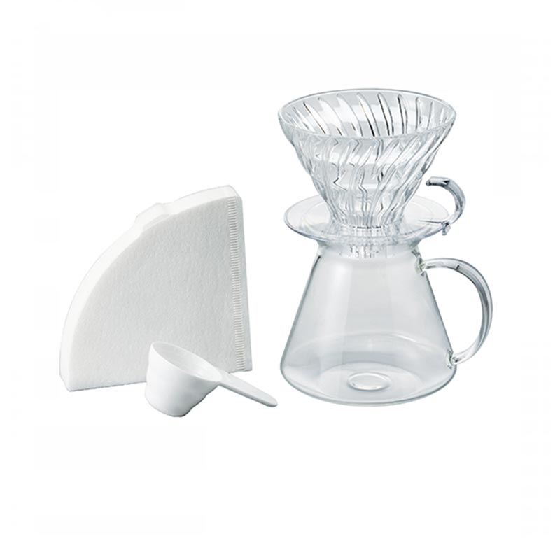 Hario S-VGBK-02-T Simply V60 02 Cam Demleme Seti, dripper demleme seti