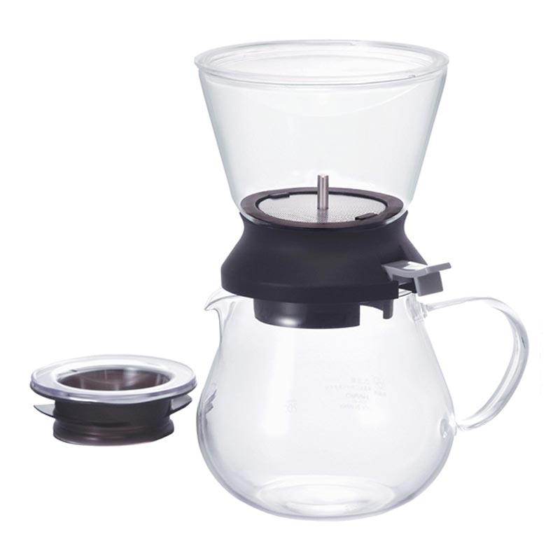 Hario TDR-5012-B Largo Çay Dripper Server Seti, 350 ml, V60 ve pour over dripper
