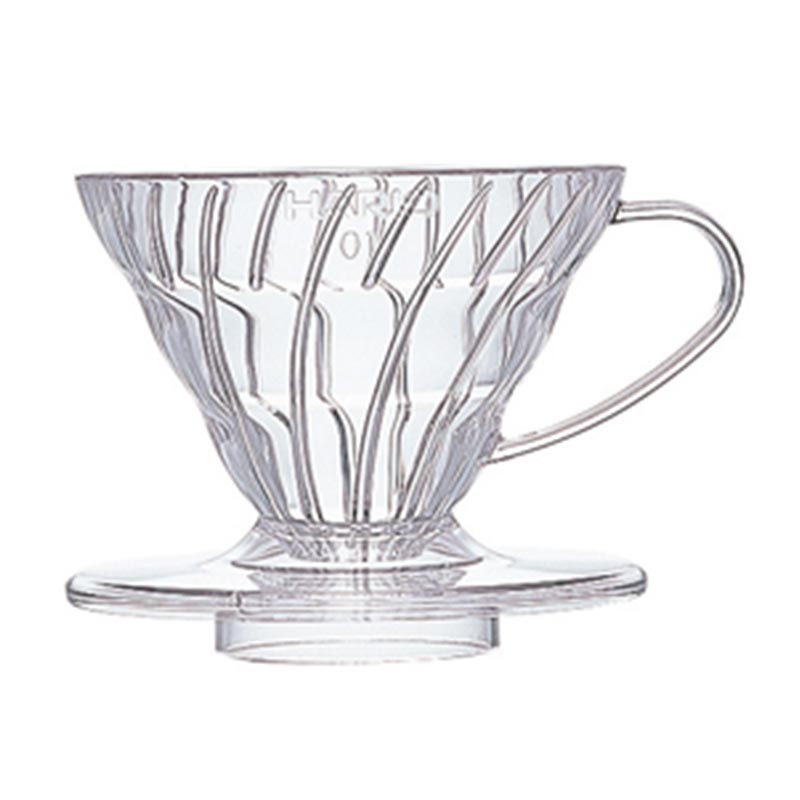 Hario VD-01T V60 01 Plastik Dripper, Şeffaf, V60 ve pour over dripper