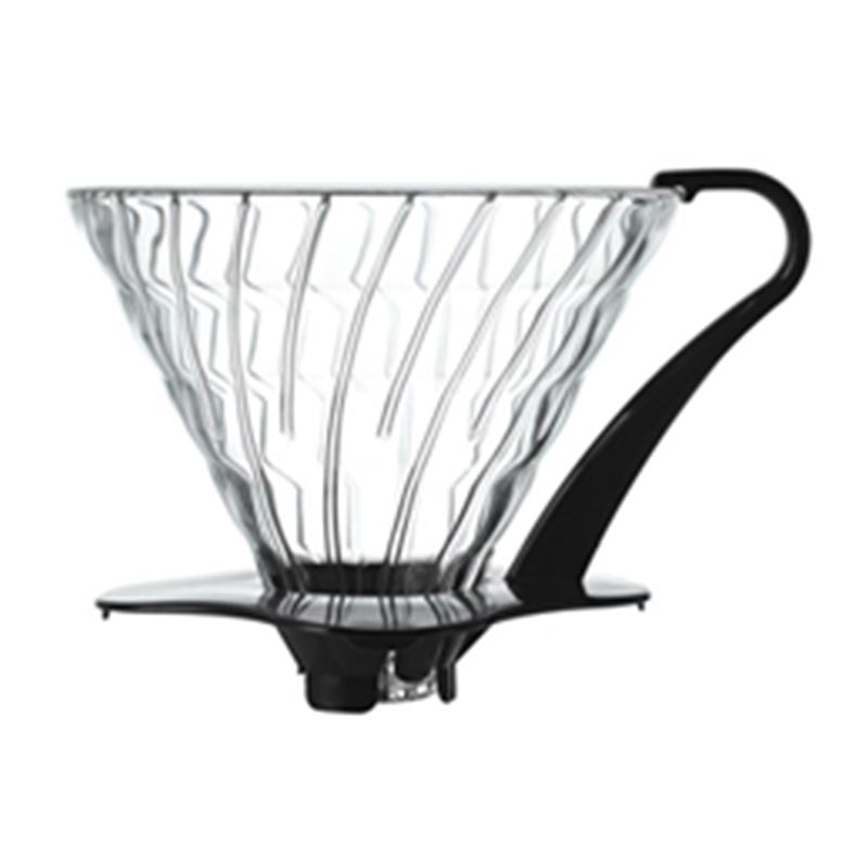 Hario VDG-02B V60 02 Cam Dripper, Siyah, V60 ve pour over dripper
