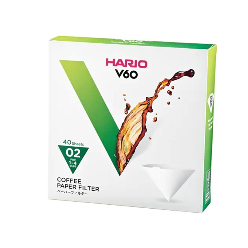 Hario VCF-02-40W V60 02 Dripper Filtresi, 40 Adet, V60 ve pour over dripper