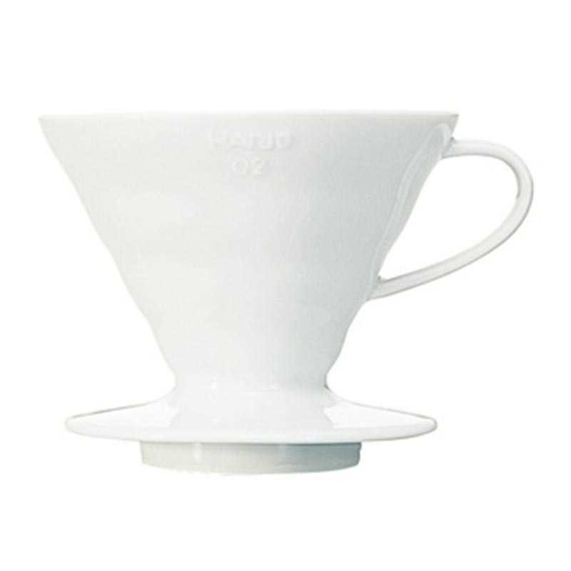 Hario VD-02W V60 02 Plastik Dripper, Beyaz, V60 ve pour over dripper