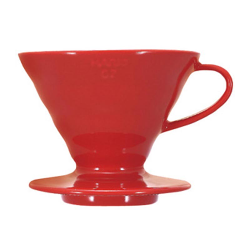 Hario VD-02R V60 02 Plastik Dripper, Kırmızı, V60 ve pour over dripper