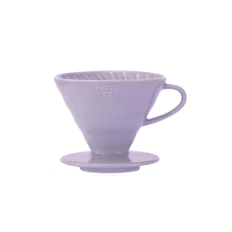 Hario VDC-02-PUH V60 02 Seramik Dripper, Açık Mor, V60 ve pour over dripper