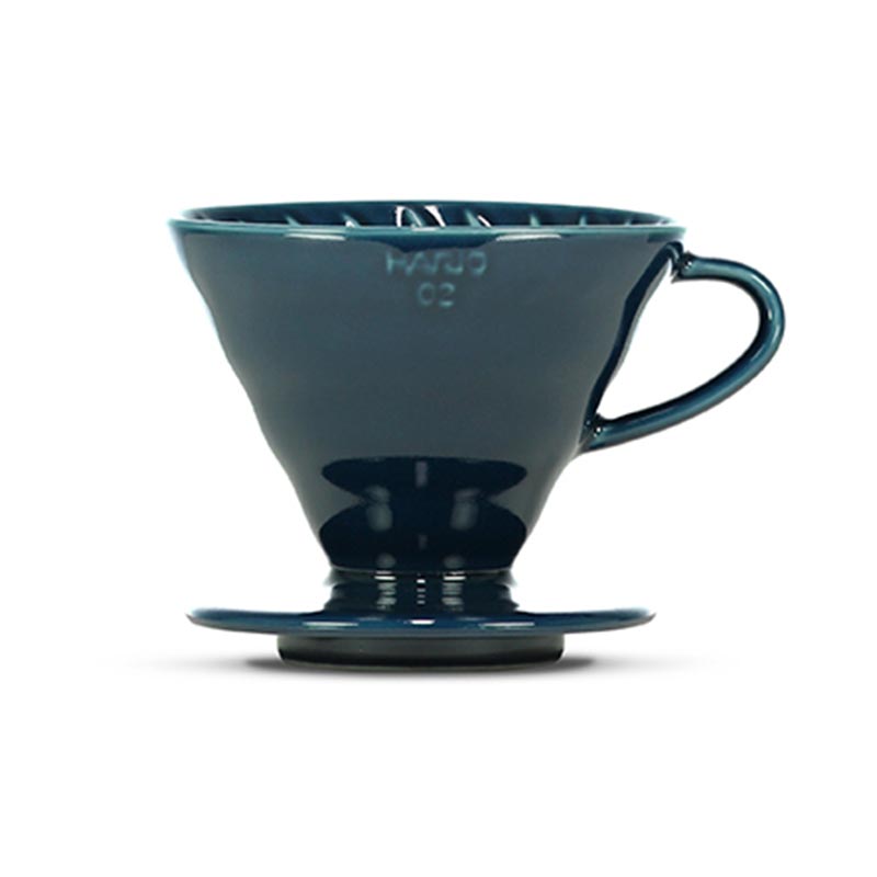 Hario VDC-02-IBU V60 02 Seramik Dripper, Indigo Mavi, V60 ve pour over dripper