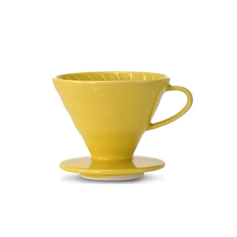 Hario VDC-02-YEL V60 02 Seramik Dripper, Sarı, V60 ve pour over dripper