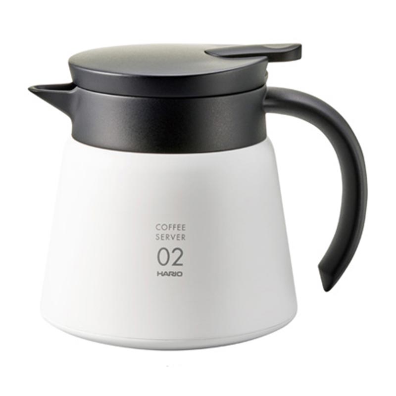 Hario VHS-60W V60 02 Yalıtımlı Paslanmaz Servis Sürahisi, 600 ml, kahve aksesuarı