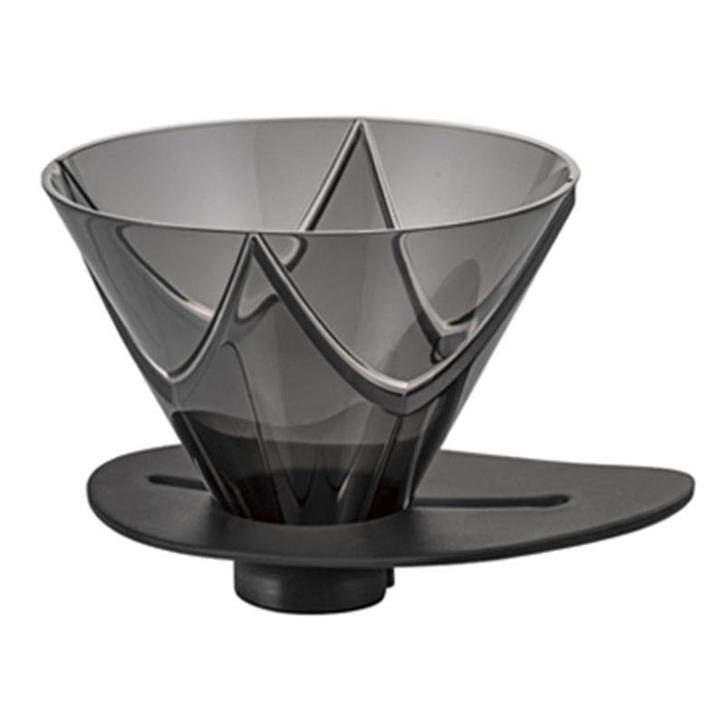 Hario VDMU-02-TB V60 Mugen Plastik Dripper, Siyah, V60 ve pour over dripper