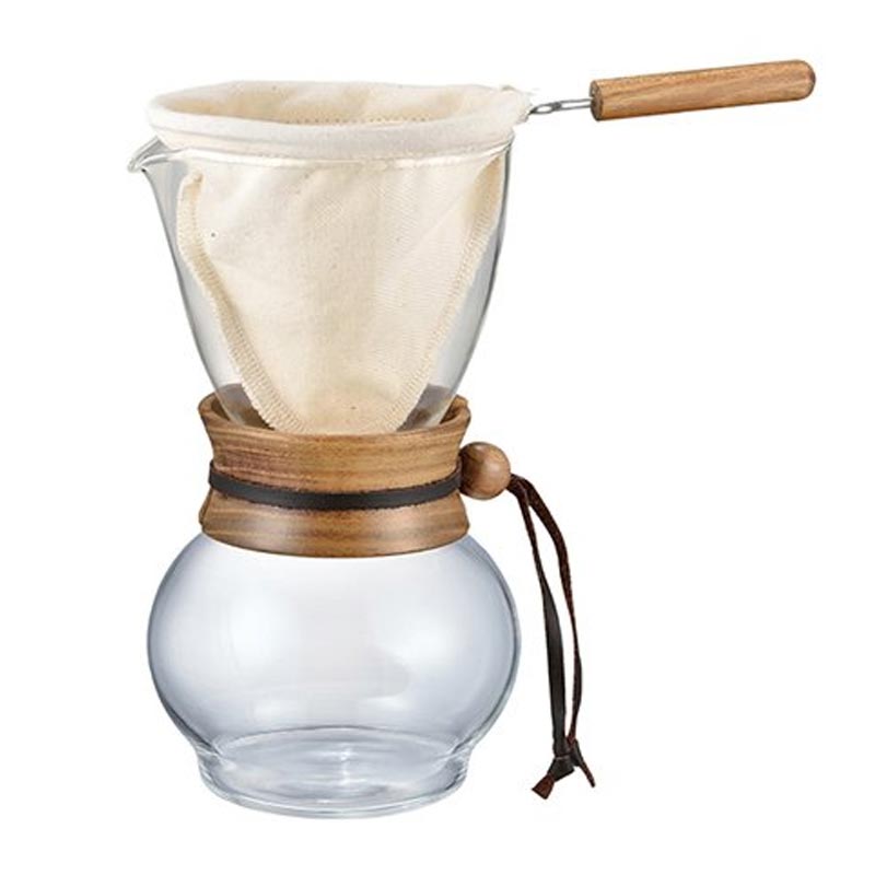Hario DPW-3 Woodneck Drip Pot, 3 Cup, 480 ml, woodneck bez filtreli demleyici