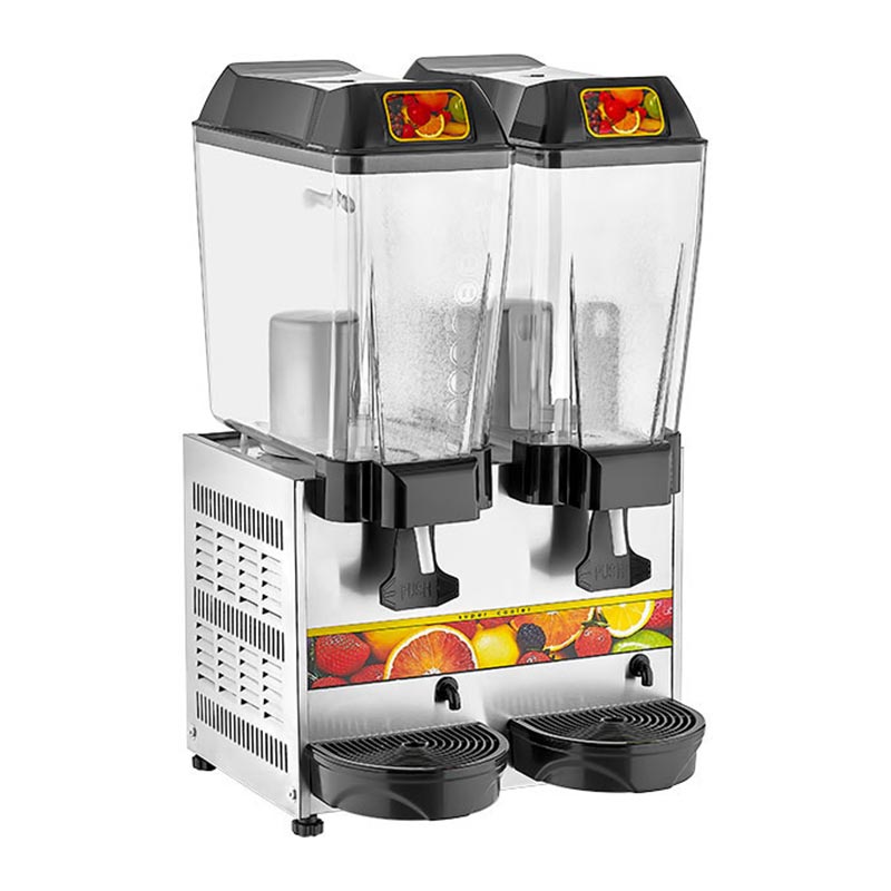 Remta ST12 Şerbet Soğutucu, 2 Hazneli, Şerbet+Şerbet, 20+20 L, Metalik Gri, soğuk içecek dispenseri