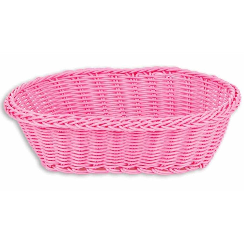 epinox ince oval sepet 24x17x7 cm pembe ipls-24op servis ve sunum ekipmani