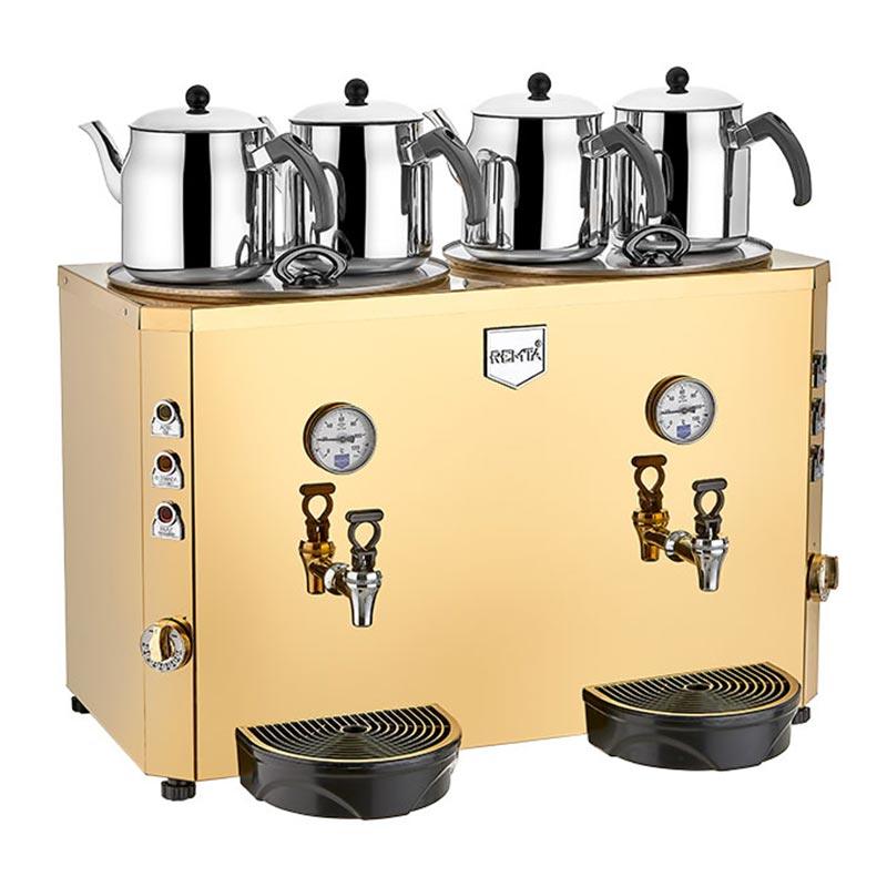 Remta DE13 Jumbo Çay Makinesi, 4 Demlikli, 46 L, Elektrikli, içecek hazırlama makinesi