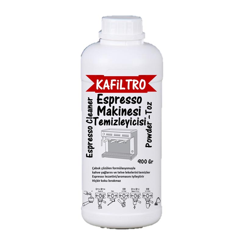 Kafiltro Espresso Makinesi Temizleme Deterjanı, 900 gr, kahve aksesuarı