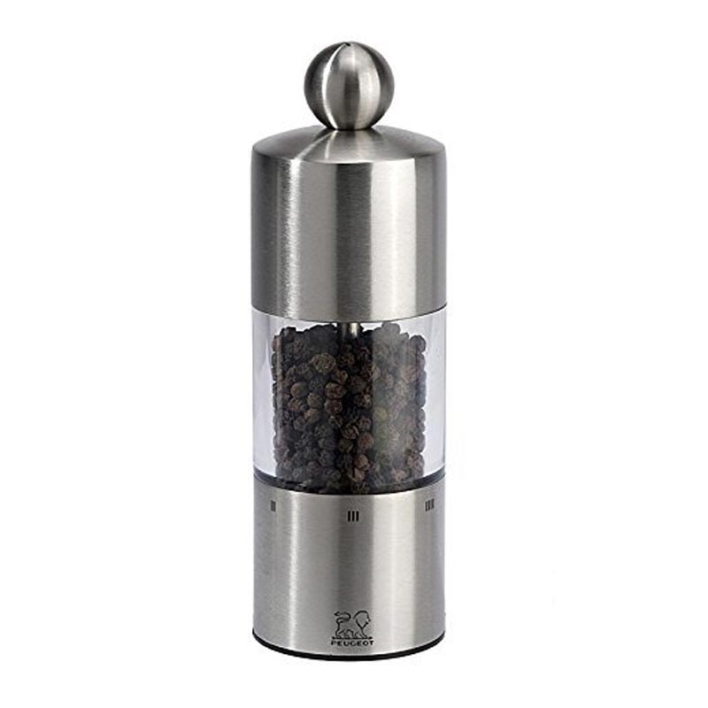 Peugeot Commercy U-Select Acrylic Karabiber Değirmeni, 15 cm, Inox, biber değirmeni