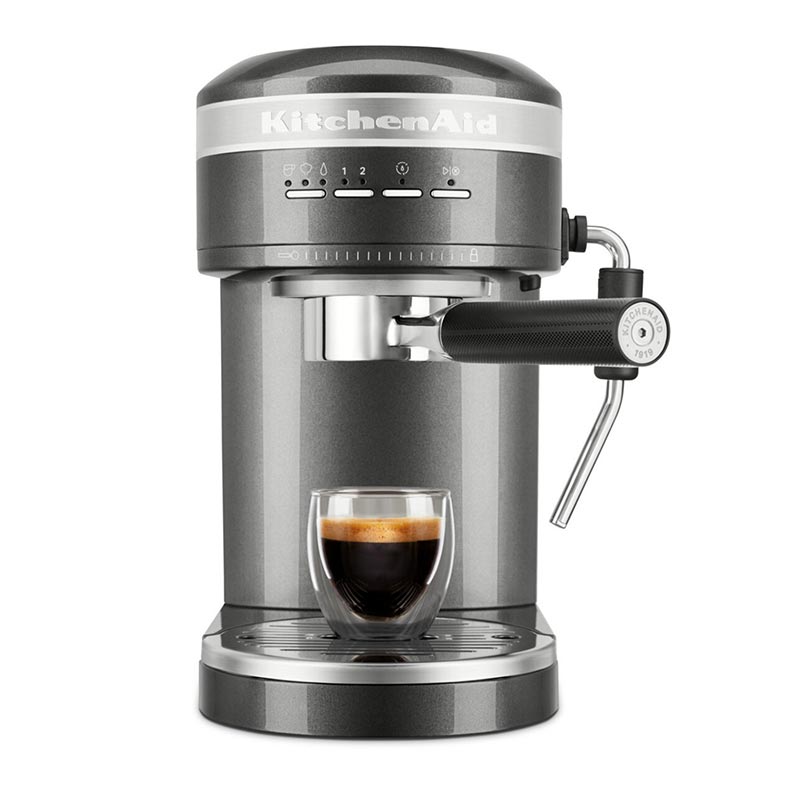 Kitchenaid 5KES6503EMS Artisan Proline Espresso Kahve Makinesi, Gri, kahve aksesuarı