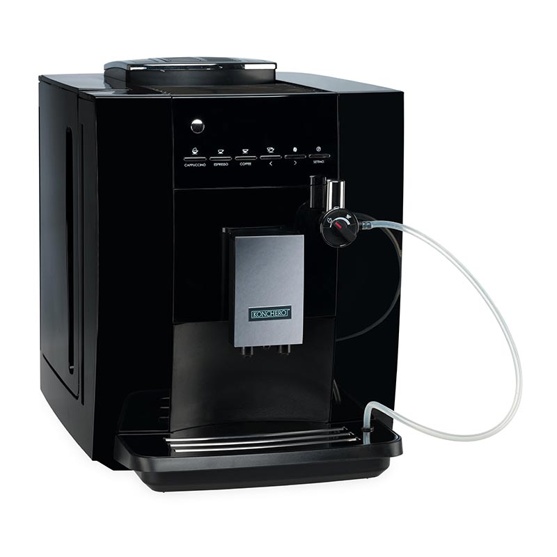 Konchero KLM1604B Süper Otomatik Espresso Kahve Makinesi, Siyah, kahve aksesuarı