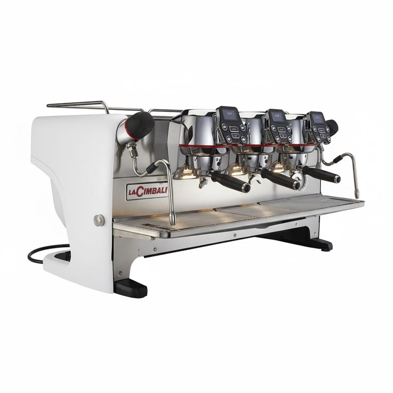 La Cimbali M200 GT1 DT/3 BUTTON Tall Cup Tam Otomatik Espresso Kahve Makinesi, 3 Gruplu, Beyaz, barista termometresi