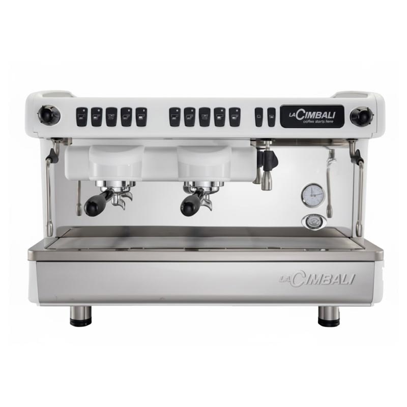 La Cimbali M26 BE DT/2 Tam Otomatik Espresso Kahve Makinesi, 2 Gruplu, Beyaz, kahve aksesuarı