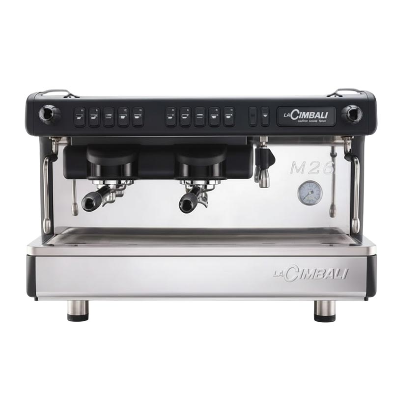 La Cimbali M26 BE DT/2 Tam Otomatik Espresso Kahve Makinesi, 2 Gruplu, Siyah, kahve aksesuarı